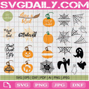 Halloween Bundle Svg Free, Ghost Svg Free, Pumpkin Svg Free, Witch Svg Free, Spider Web Svg Free, File Svg Free