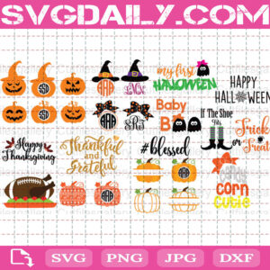 Halloween Thanksgiving Bundle Free, Halloween Bundle Svg Free, Thanksgiving Svg Free, File Svg Free
