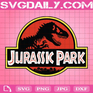 Jurassic Park Svg, Dinosaur Svg, Jurassic Sticker Svg, Jurassic Logo Svg, Svg Dxf Png Eps Cutting Cut File Silhouette Cricut