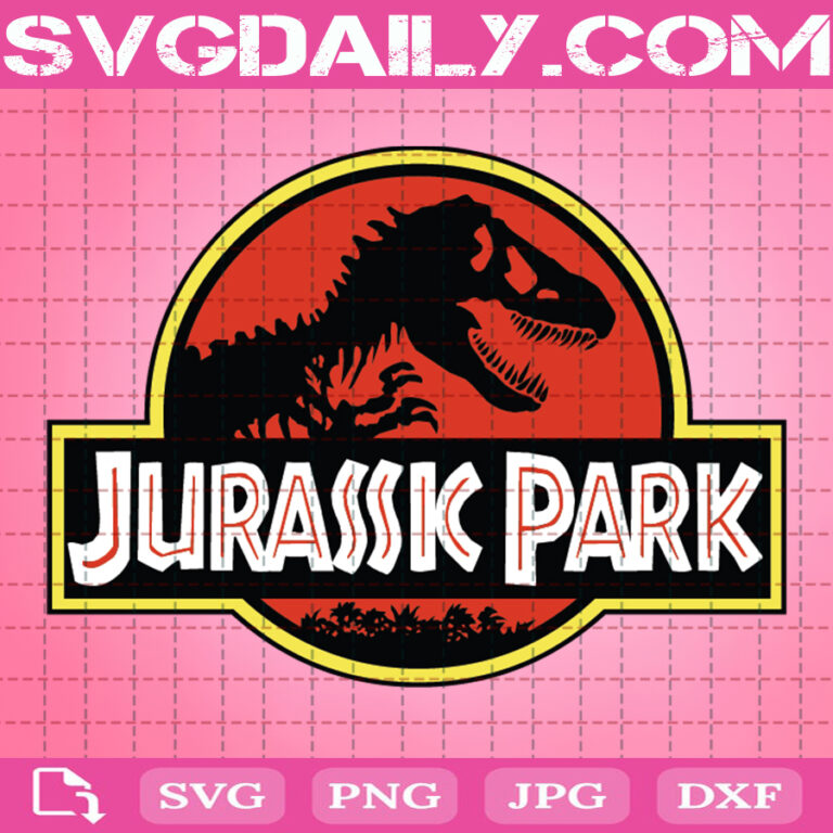 Jurassic Park Svg, Dinosaur Svg, Jurassic Sticker Svg, Jurassic Logo ...