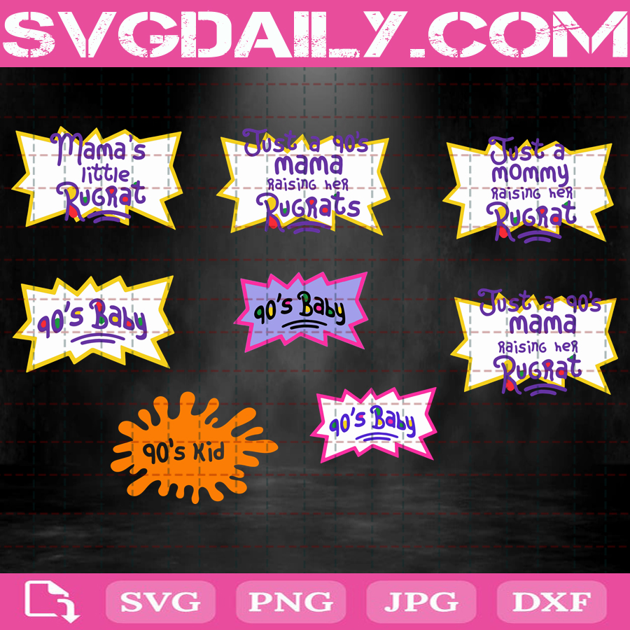 Download Just A 90 S Mama Raising Her Rugrats Svg Rugrats Mama Svg Rugrats Logo And Alphabet Svg Just A Girl And Her Mama Svg Svg Daily Shop Original Svg