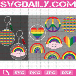 LGBT Bundle Svg Free, Gay Pride Svg Free, Rainbow LGBT Svg Free, LGBT Heart Svg Free, Cut File Svg, File Svg Free