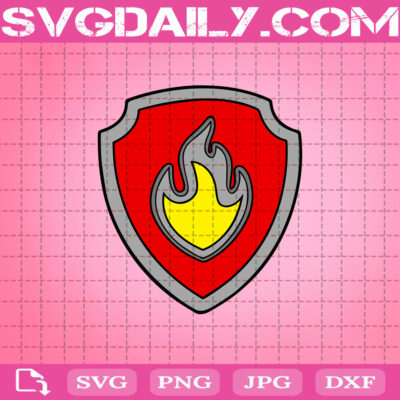 Marshall Badge Svg, Marshall Paw Patrol Svg, Paw Patrol Logo Svg 