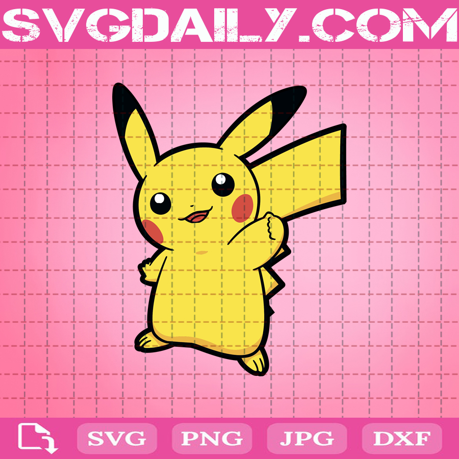 Picachu Svg, Pokemon Svg, Love Pikachu Svg, Cute Pokemon Svg, Funny ...