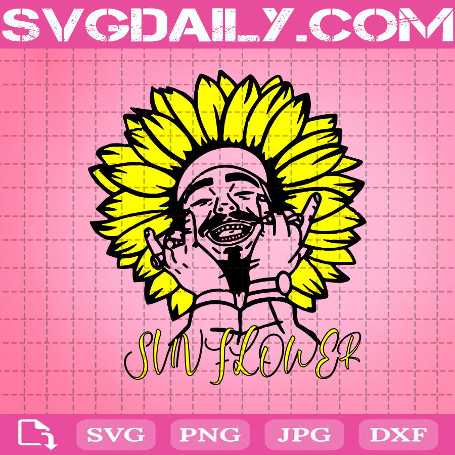 Post Malone Sunflower Svg Post Malone American Rapper Svg Post Malone Face Svg Svg Png Dxf Eps Ai Instant Download Svg Daily Shop Original Svg