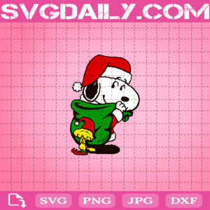 Snoopy Christmas Svg, Snoopy Santa Svg, Christmas Svg, Peanuts Christmas Svg, Christmas Gifts Svg, Download Files