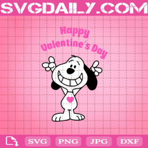 Snoopy Happy Valentine's Day Svg, Snoopy Valentine Svg, Snoopy Svg, Snoopy Love Svg, Snoopy Heart Svg, Download Files