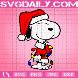 Snoopy Santa Claus Svg, Snoopy Christmas Svg, Snoopy Christmas Lights Svg, Snoopy Lover Svg, Christmas Svg, Instant Download