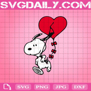Snoopy Valentine Svg, Snoopy Love Svg, Snoopy Heart Svg, Snoopy Svg, Svg Png Dxf Eps AI Instant Download