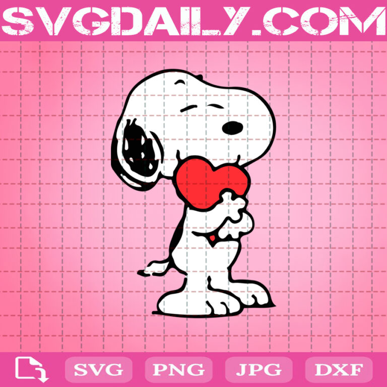 Snoopy Valentine Svg, Snoopy Love Svg, Snoopy Heart Svg, Snoopy Svg