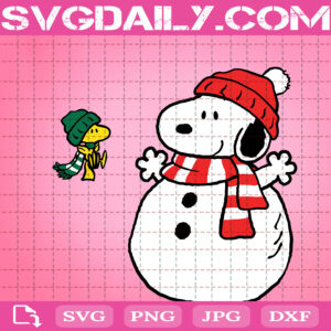 Snowman Snoopy Svg, Snoopy Woodstocks Christmas Svg, Snoopy Christmas Svg, Snoopy Svg, Snoopy Woodstocks Cute Svg