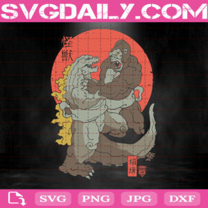 Sumo Kaijus Svg, Godzilla Svg, King Of The Monsters Svg, Mothra Svg, Japan Svg, Svg Png Dxf Eps Download Files