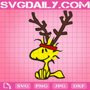 Woodstocks Reindeer Svg, Cute Woodstock Svg, Woodstocks Svg, Snoopy Svg, Woodstocks Christmas Svg, Instant Download