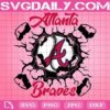 Atlanta Braves Svg, Braves Svg, Braves Baseball Svg, Baseball Team Wall Crack Svg, Baseball Svg, Sport Svg