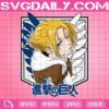 Attack On Titan Annie Leonhart Svg, Annie Leonhart Svg, Attack On Titan Svg, Anime Annie Leonhart Svg, Svg Png Dxf Eps AI Instant Download