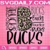 Bucks Mascot Svg, Typography Svg, Football Svg, School Spirit Svg, Digital Cut File