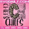 Chiefs Svg, Typography Svg, Football Svg, School Spirit Svg, Digital Cut File