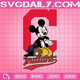 Cleveland Indians Mickey Svg, Sport Svg, Cleveland Indians Svg, Mickey Svg, Mickey Sport Svg, Indians Mickey Svg, MLB Sport Svg