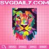Colorful Lion Head Svg, Patterned Lion Head Svg, Lion Head Svg, Coloful Lion Svg, Lion Svg, Lion Lovers Gift