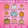 Fall Pumpkins Bundle Png, Pumpkin Varieties Png, Png Printable, Instant Download, Digital File