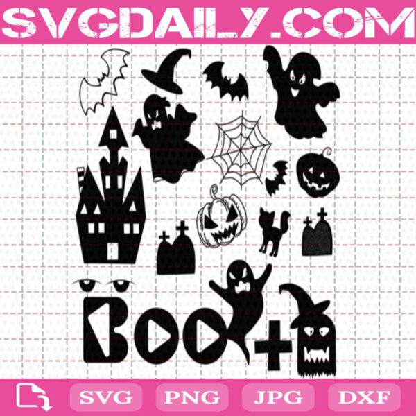 Halloween Pumpkin Ghost Bat Bundle Svg Free, Bat Svg Free, Pumpkin Face Svg Free, Clip Cut File Svg, File Svg Free