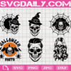 Halloween Skull Face Svg Bundle Free, Horror Skull Svg Free, Halloween Party Svg Free, Clip Cut File Svg, File Svg Free