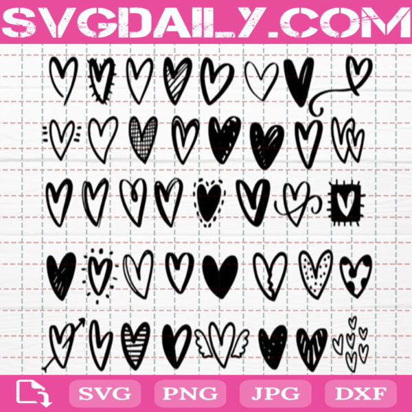 Heart Bundle Svg Free, Heart Valentine Svg Free, Love Svg Free, Love Heart Svg Free, Cut File Svg, File Svg Free