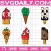 Ice Cream Halloween Svg Bundle Free, Horror Ice Cream Svg Free, Ice Cream Spooky Svg Free, Clip Cut File Svg, File Svg Free