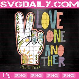 Love One Another Png, Floral Png, Png Printable, Instant Download, Digital File