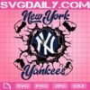 New York Yankees Svg, Yankees Svg, Baseball Team Wall Crack Svg, Baseball Svg, Sport Svg, MLB Sport Svg, Yankees Logo Svg