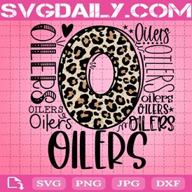 Oilers SVG, Typography SVG, Football SVG, School Spirit Shirt, Digital Cut File