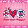 Peace Love Phillies Svg, Sport Svg, Philadelphia Phillies Svg, Phillies Svg, Phillies Baseball Svg, Baseball Svg, Phi