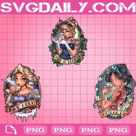 Princess Bundle Png, Adult Cartoon Png, Princesses Png, Snow White Png, Tiana Png, Tinkerbell Png, Png Printable, Instant Download, Digital File