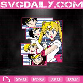 Sailor Moon Svg, Sailors Anime Svg, Anime Svg, Sailor Svg, Anime Lover Svg, Anime Gift, Svg Png Dxf Eps AI Instant Download