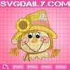 Scarecrow Png, Girly Scarecrow Png, Scarecrow With Sunflower Png, Png Printable, Instant Download, Digital File
