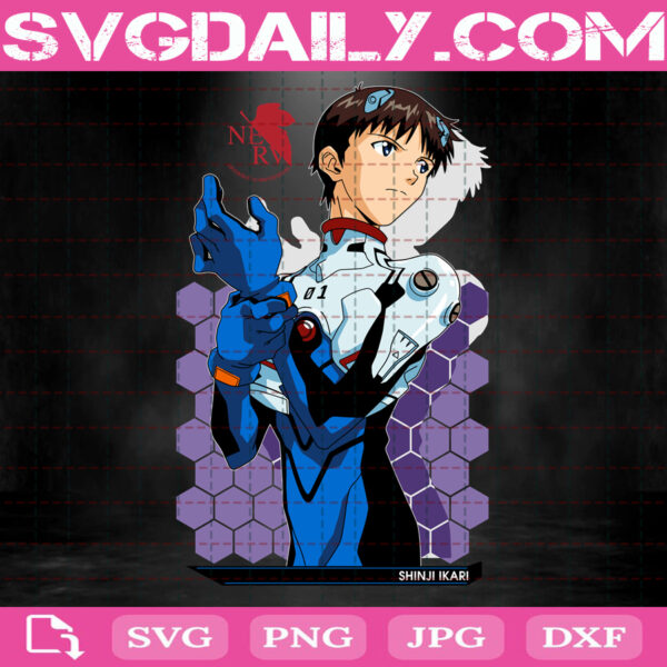 Shinji Ikari Svg, Evangelion Svg, Anime Neon Genesis Evangelion Svg, Shinji Ikari Anime Svg, Svg Png Dxf Eps Download Files