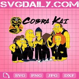 Simpsons Cobra Kai Svg, The Simpsons Svg, Cobra Kai Svg, Svg Png Dxf Eps AI Instant Download