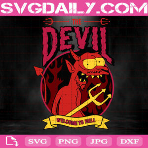 The Devil Svg, Simpsons Svg, The Devil Simpsons Svg, The Simpsons Svg, Svg Png Dxf Eps AI Instant Download