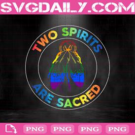 Two Spirits Are Sacred Png, Native American Two Spirits Png, Native American Tribe Day Png, Rainbow Wording Png, Rainbow Feather Png