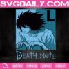 Adesivo Death Note Svg, Anime Svg, Cartoon Svg, Kawaii Svg, Svg Png Dxf Eps AI Instant Download