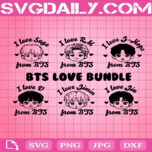 BTS Kpop Love Bundle Svg, BTS Love Bundle Svg, BTS Kpop Svg, Music Svg, BTS Music Band Svg, Download Files