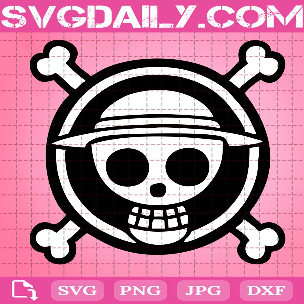 Black White Logo One Piece Svg Logo One Piece Svg Skull Logo Svg Pirate Svg Svg Png Dxf Eps Download Files Svg Daily Shop Original Svg