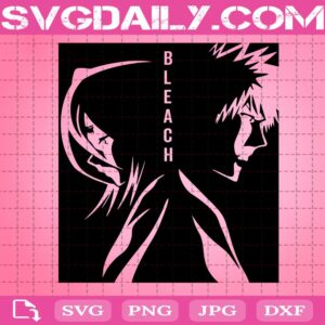 Bleach Ichigo Rukia Svg, Kurosaki Ichigo Svg, Kuchiki Rukia Svg, Bleach Anime Svg, Anime Characters Svg, Svg Png Dxf Eps Download Files