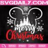 Disney Christmas Svg, Merry Christmas Castle Svg, Disney Christmas Svg, Disney Xmas Trip Svg, Mickey Head Svg, Cut files, Svg, Dxf, Png, Eps