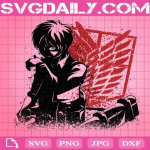 Eren Jaeger Svg, Attack On Titan Svg, Anime Manga Svg, Cartoon Svg, Svg Png Dxf Eps AI Instant Download