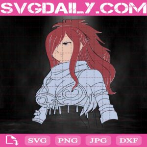 Erza Scarlet Svg, Fairy Tail Svg, Anime Fairy Tail Svg, Cartoon Svg, Svg Png Dxf Eps Download Files