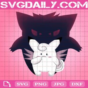 Gengar Svg, Pokémon Svg, Pokemon Go Svg, Pokemon Game Svg, Game Lover Svg, Svg Png Dxf Eps AI Instant Download