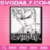 Hanamichi Sakuragi Svg, Slam Dunk Svg, Anime Manga Svg, Slam Dunk Anime Svg, Svg Png Dxf Eps Download Files