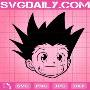 Hunter x Hunter Face Svg, Smiling Gon Freecss Svg, Manga Svg, Hunter x Hunter Anime Svg, Svg Png Dxf Eps AI Instant Download