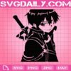 Kazuto Kirigaya Svg, Kazuto Narusaka Svg, Sword Art Online Svg, Sword Svg, Svg Png Dxf Eps Download Files